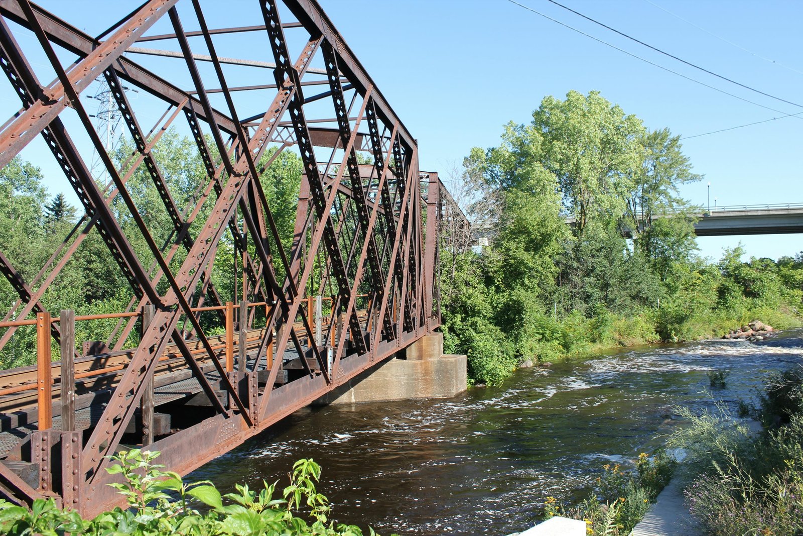 Looking north